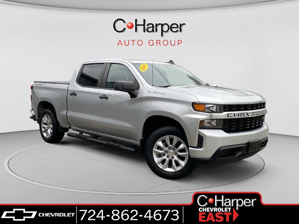 Certified 2021 Chevrolet Silverado 1500 Custom AWD/4WD image 1