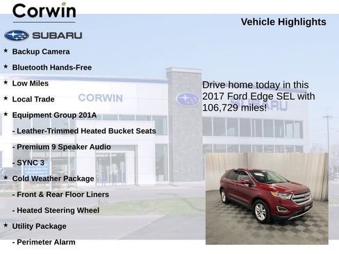 Used 2017 Ford Edge SEL w/ Equipment Group 201A image 6