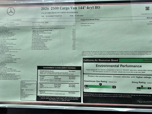 New 2026 Mercedes-Benz Sprinter 144 Cargo image 6