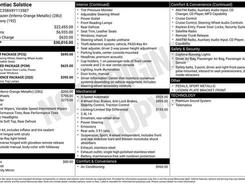 Used 2008 Pontiac Solstice Convertible w/ Premium Package RWD image 31
