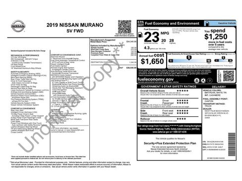 Used 2019 Nissan Murano SV image 28