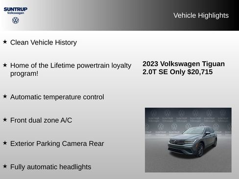 Used 2023 Volkswagen Tiguan SE FWD image 8