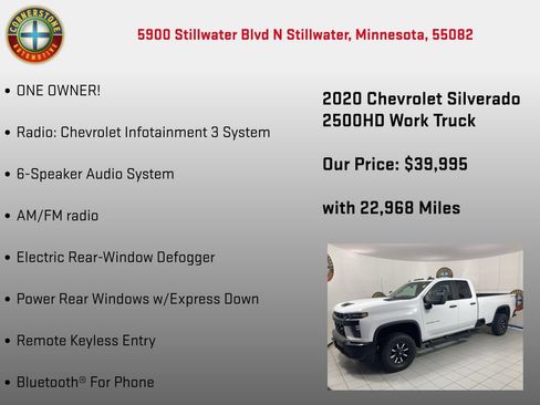 Used 2020 Chevrolet Silverado 2500 W/T w/ WT Convenience Package AWD/4WD image 20