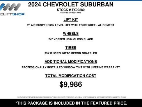 Used 2024 Chevrolet Suburban High Country w/ Advanced Technology Package AWD/4WD image 2