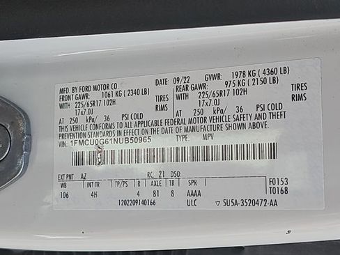 Used 2022 Ford Escape SE w/ Convenience Package image 38