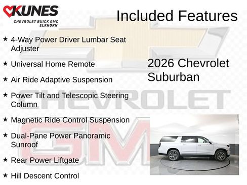 New 2026 Chevrolet Suburban High Country AWD/4WD image 3