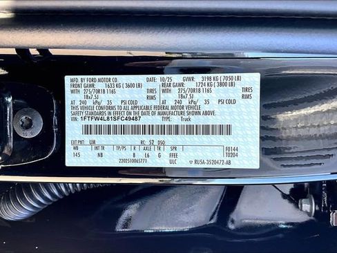 New 2025 Ford F150 Tremor w/ Equipment Group 402A High image 12