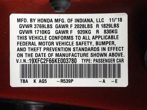 Used 2019 Honda Civic LX image 58