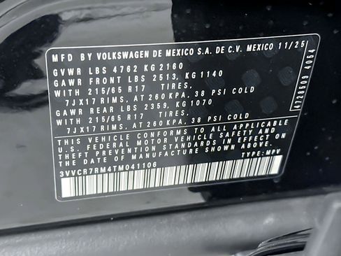 New 2026 Volkswagen Tiguan S image 25