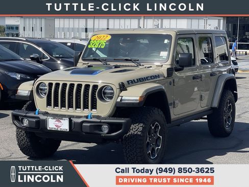 Used 2022 Jeep Wrangler Unlimited Rubicon 4xe w/ Steel Bumper Group AWD/4WD image 3