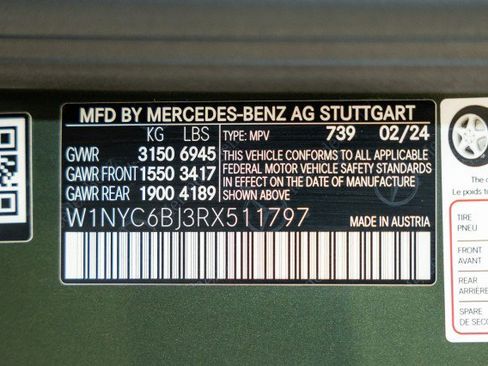 Used 2024 Mercedes-Benz G 550 w/ Final Edition w/ Olive Magno image 53