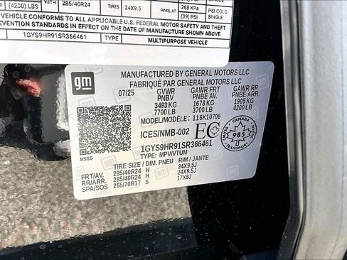 Used 2025 Cadillac Escalade V w/ LPO, Floor Liner Package image 36