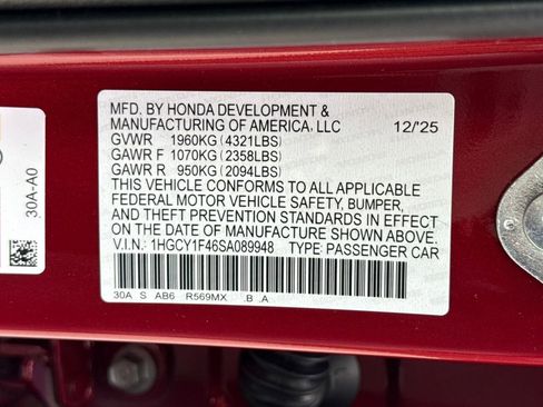 New 2025 Honda Accord SE image 28