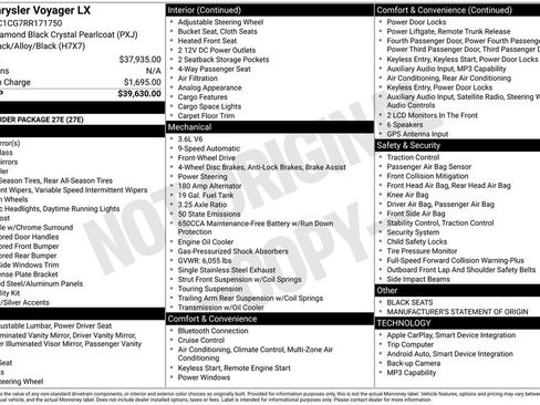 Used 2024 Chrysler Voyager LX FWD image 5