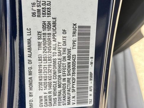 Used 2017 Honda Ridgeline RTL-E image 34