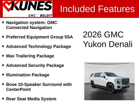 New 2026 GMC Yukon Denali w/ Advanced Technology Package AWD/4WD image 2