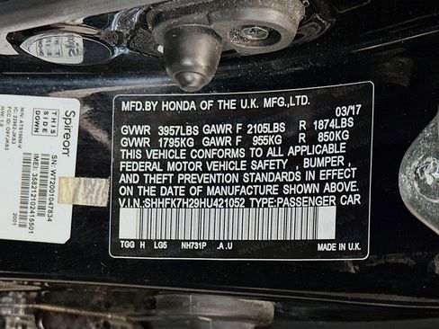 Used 2017 Honda Civic LX image 12