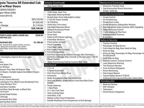 Used 2020 Toyota Tacoma SR image 1