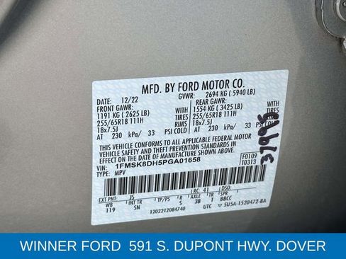 Certified 2023 Ford Explorer XLT w/ Equipment Group 202A AWD/4WD image 13