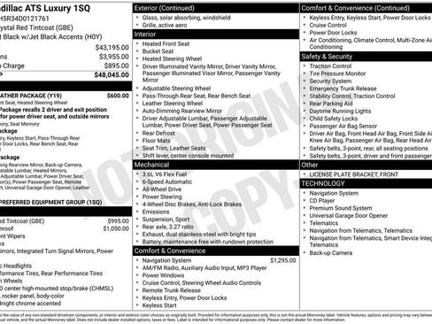 Used 2013 Cadillac ATS Luxury w/ Cold Weather Package image 35
