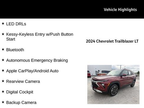 Used 2024 Chevrolet TrailBlazer LT AWD/4WD image 26