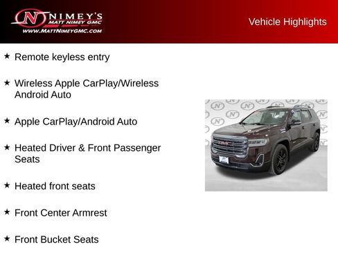 Used 2021 GMC Acadia AT4 w/ Trailering Package AWD/4WD image 11