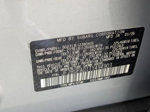 New 2026 Subaru Outback Premium image 15