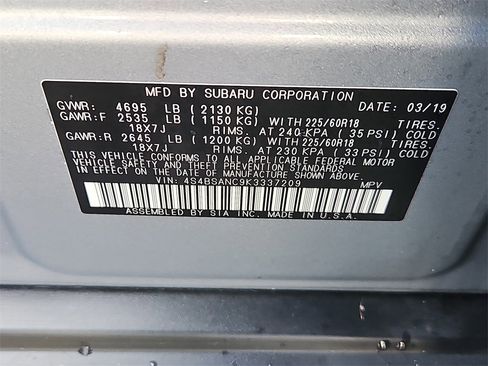 Used 2019 Subaru Outback 2.5i Limited image 13