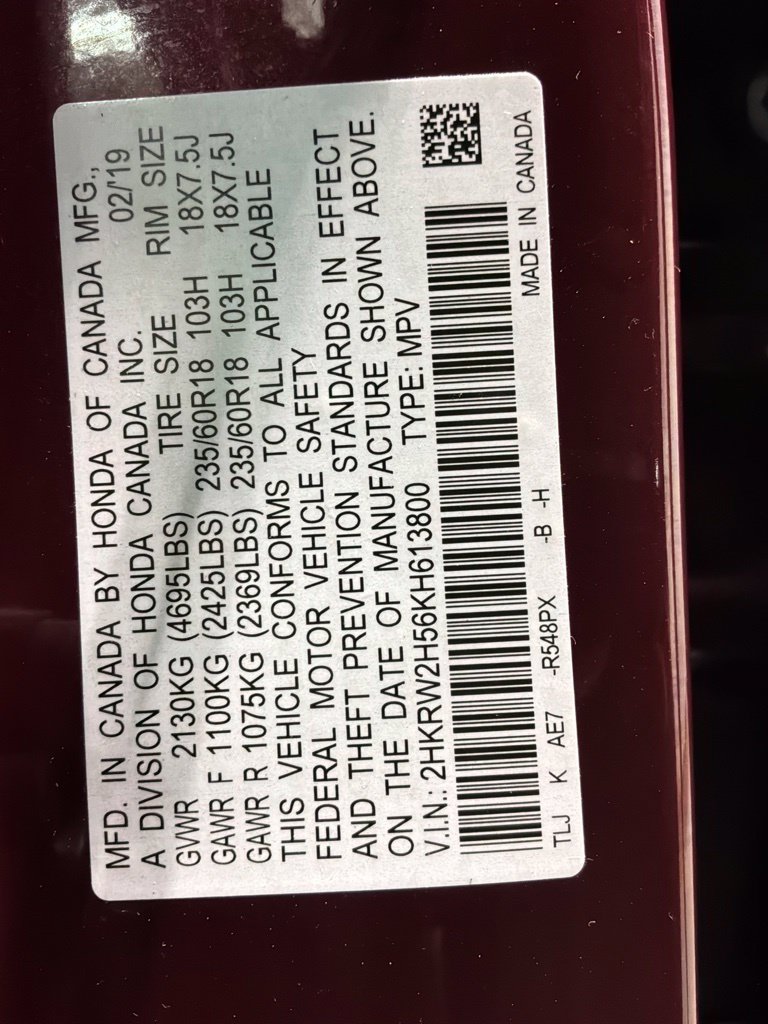 Certified 2019 Honda CR-V EX image 35