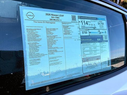 New 2026 Nissan Leaf SV+ w/ Floor Mat Package (SV+) image 14