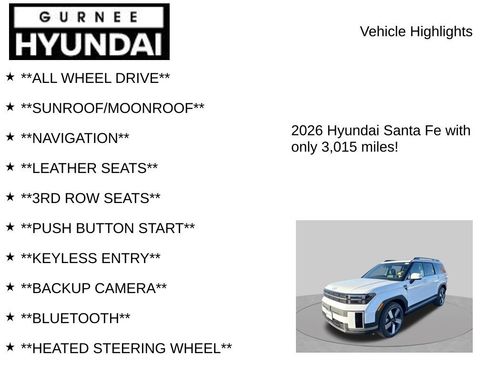 Used 2026 Hyundai Santa Fe Limited AWD/4WD image 8