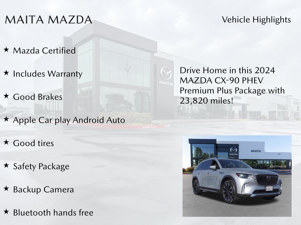 Used 2024 MAZDA CX-90 Plug-In Hybrid w/ Premium Plus AWD/4WD image 7