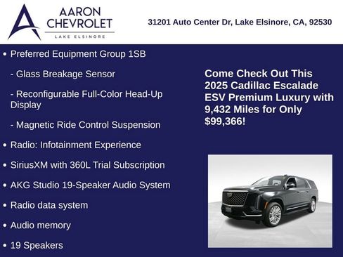 Used 2025 Cadillac Escalade ESV Premium Luxury image 15