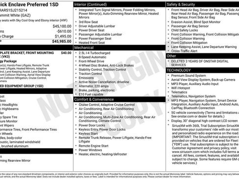 Used 2025 Buick Enclave Preferred FWD image 49