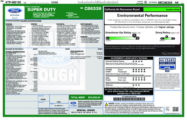 Used 2022 Ford F250 Lariat w/ Lariat Ultimate Package AWD/4WD image 2