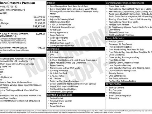 Certified 2026 Subaru Crosstrek 2.0i Premium AWD/4WD image 22