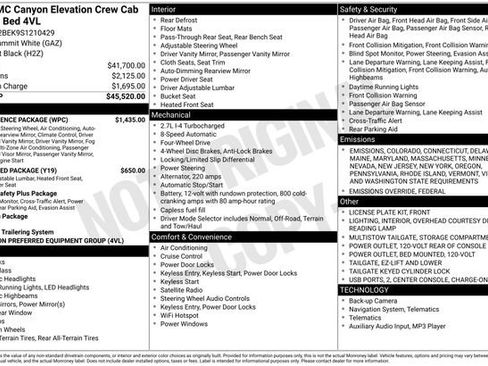 New 2025 GMC Canyon Elevation w/ Convenience Package image 9