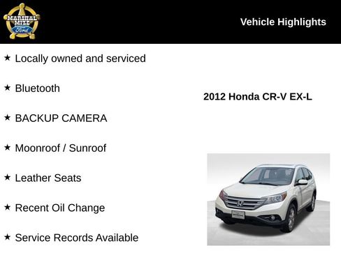 Used 2012 Honda CR-V EX-L image 2