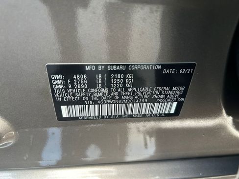Used 2021 Subaru Legacy Limited XT w/ Popular Package #3 image 34