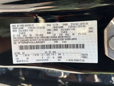 Used 2020 Ford Ranger XLT w/ Equipment Group 302A Luxury AWD/4WD image 36