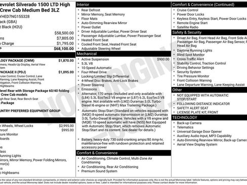 Used 2022 Chevrolet Silverado 1500 High Country w/ Technology Package image 28