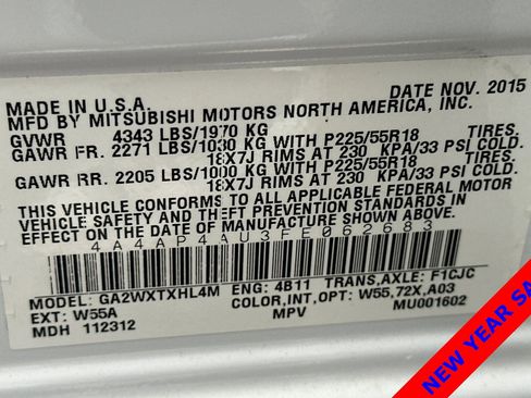 Used 2015 Mitsubishi Outlander Sport SE image 29