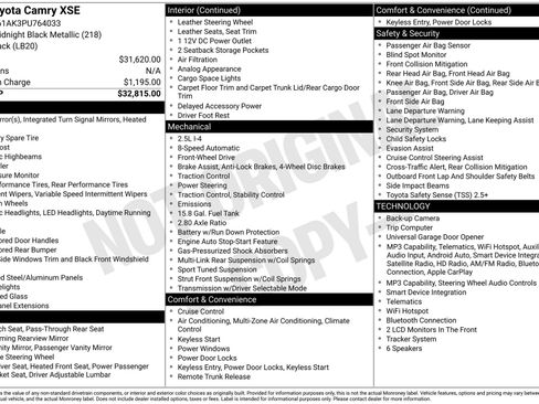 Used 2023 Toyota Camry XSE FWD image 22