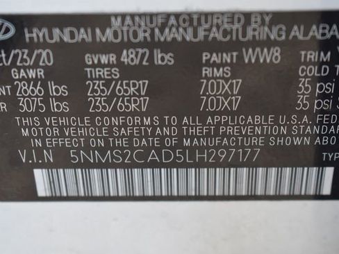 Used 2020 Hyundai Santa Fe SE AWD/4WD image 15
