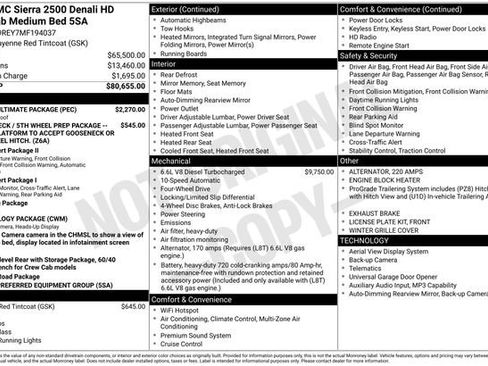 Used 2021 GMC Sierra 2500 Denali w/ Denali Ultimate Package AWD/4WD image 13