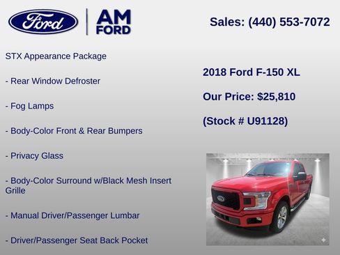Used 2018 Ford F150 XL w/ Equipment Group 101A Mid AWD/4WD image 12