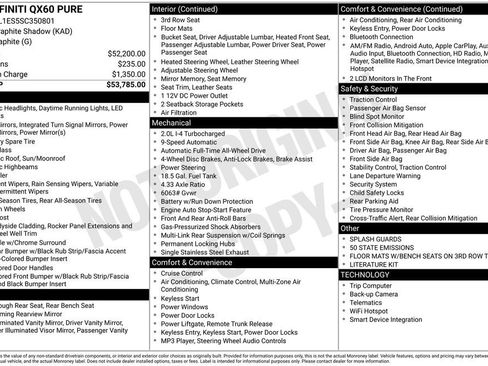 Used 2025 INFINITI QX60 Pure image 40