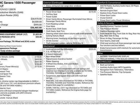 Used 2014 GMC Savana 1500 LT w/ LT Preferred Equipment Group image 5