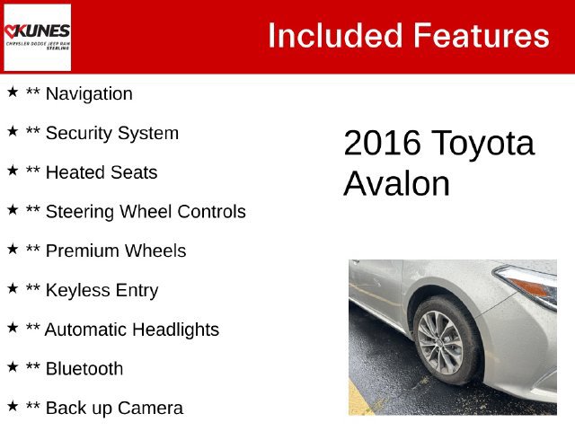 Used 2016 Toyota Avalon XLE FWD image 4