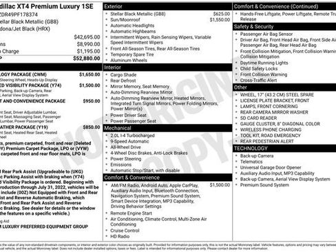 Used 2023 Cadillac XT4 Premium Luxury w/ Technology Package image 10